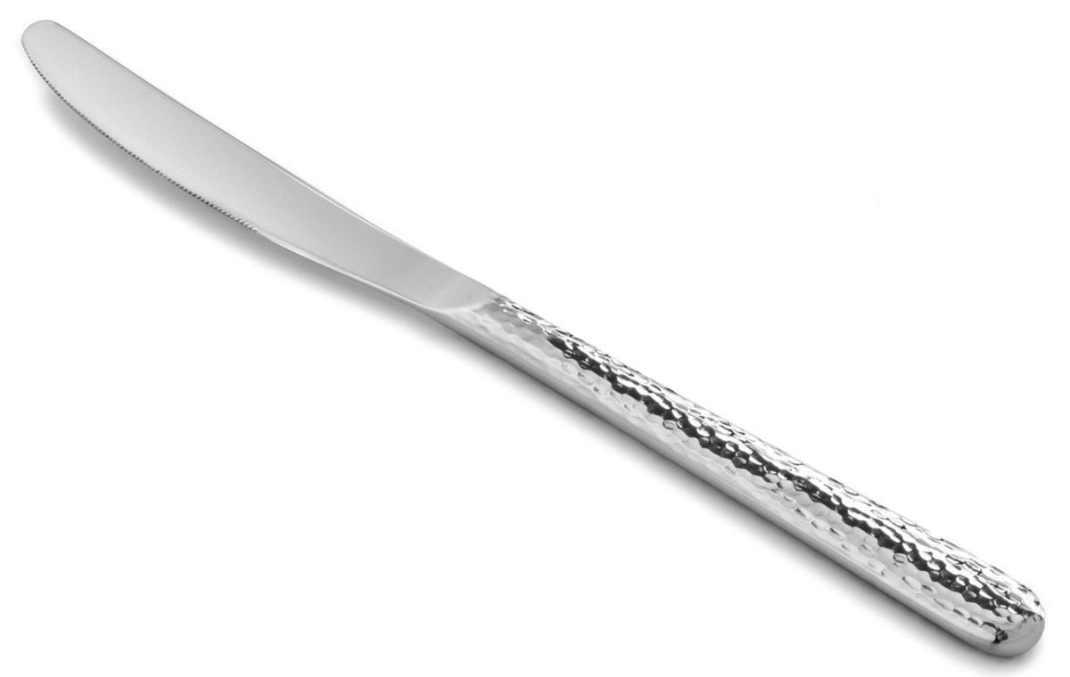 Tafelmesser Courchevel edelstahl martele von Revol in Silber aus Edelstahl, mit Klinge und Griff