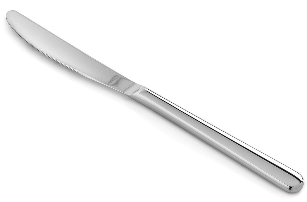 Courchevel Tafelmesser edelstahl glänzend in Silber präsentiert im Onlineshop von KAQTU Design AG. Besteck ist von Revol
