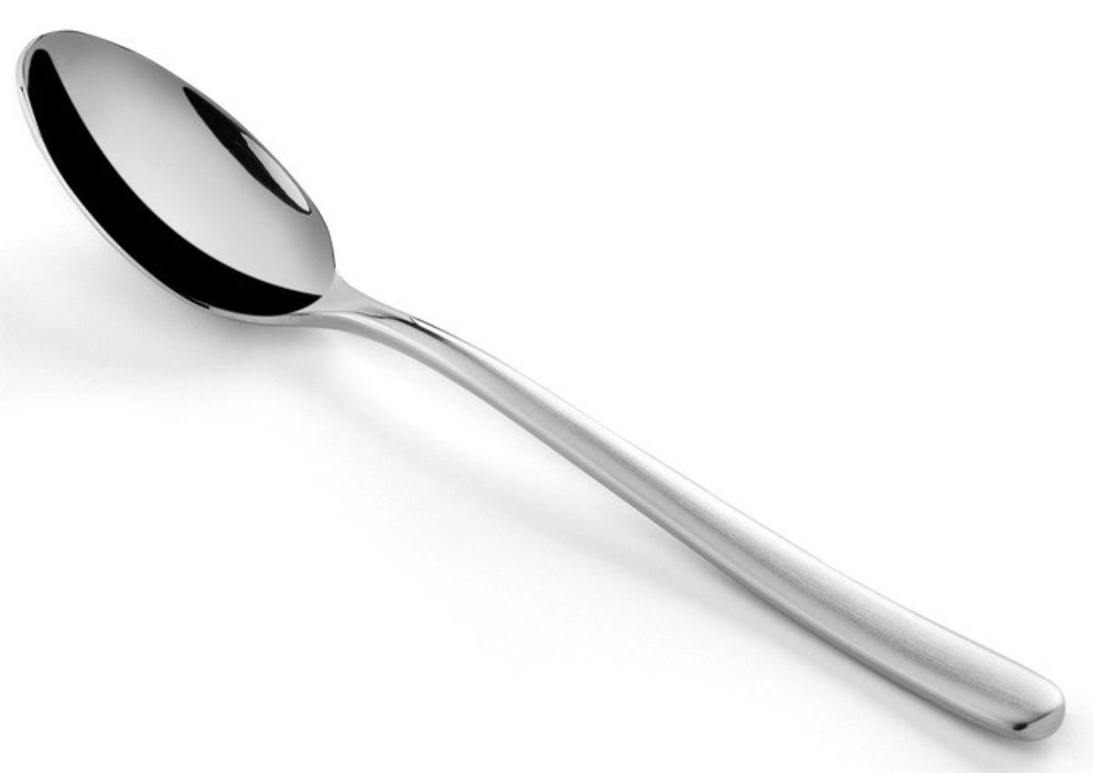 Courchevel Dessertlöffel edelstahl matt in Silber präsentiert im Onlineshop von KAQTU Design AG. Besteck ist von Revol