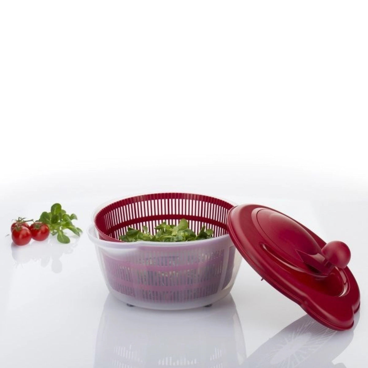 Salatschleuder Fortuna, rot, 30x26x20cm, 5 lt in Rot präsentiert im Onlineshop von KAQTU Design AG. Salatzubehör ist von Westmark