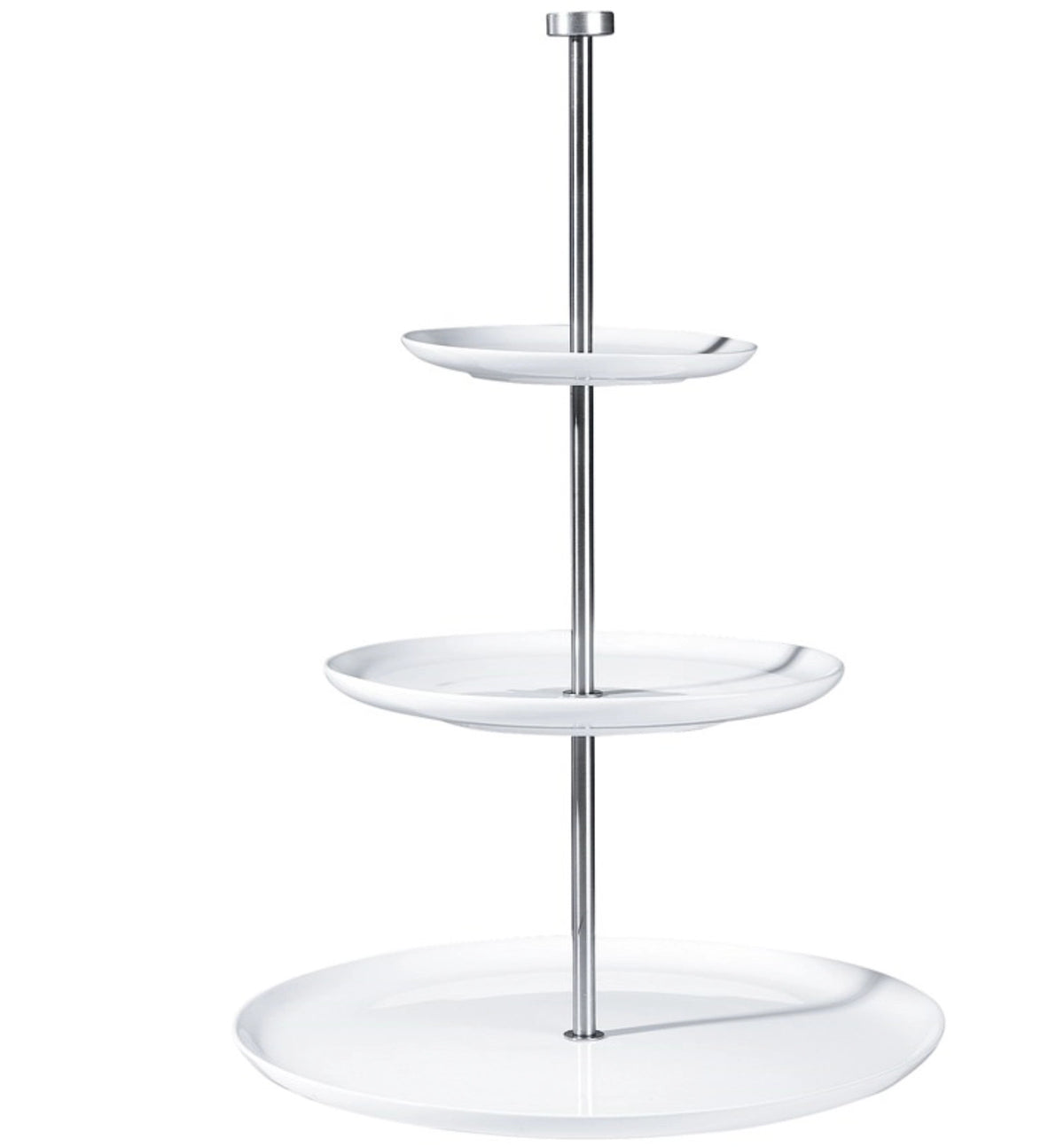 À Table Etagere 3 stufig H:49cm D 30cm, 26.5cm, 21cm in Weiss präsentiert im Onlineshop von KAQTU Design AG. Tortenplatte ist von ASA Selection