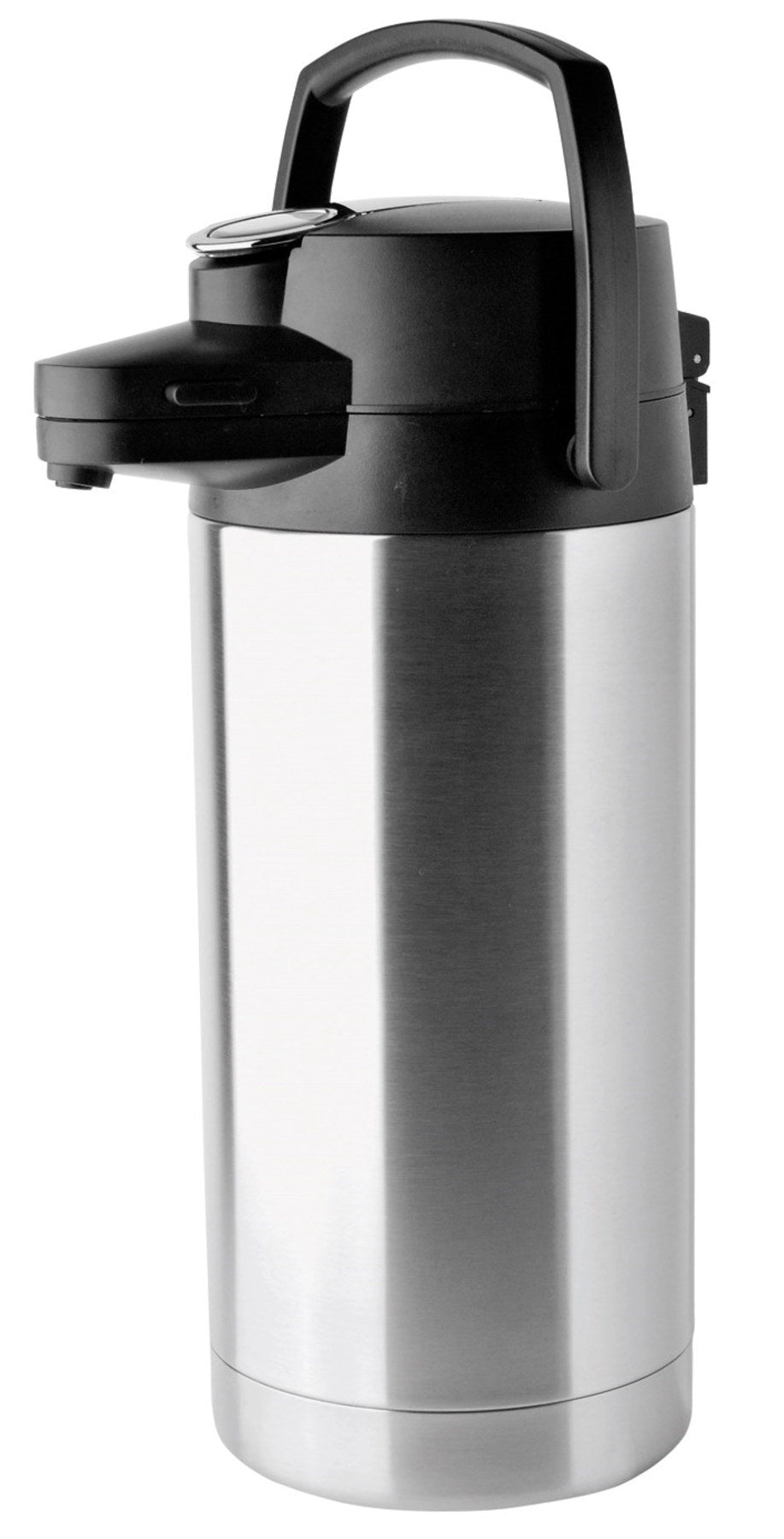 Isolierkanne 3.5L m. Tragegriff, nicht spülmaschinengeeignet in Silber präsentiert im Onlineshop von KAQTU Design AG. Trinkflasche ist von Helios