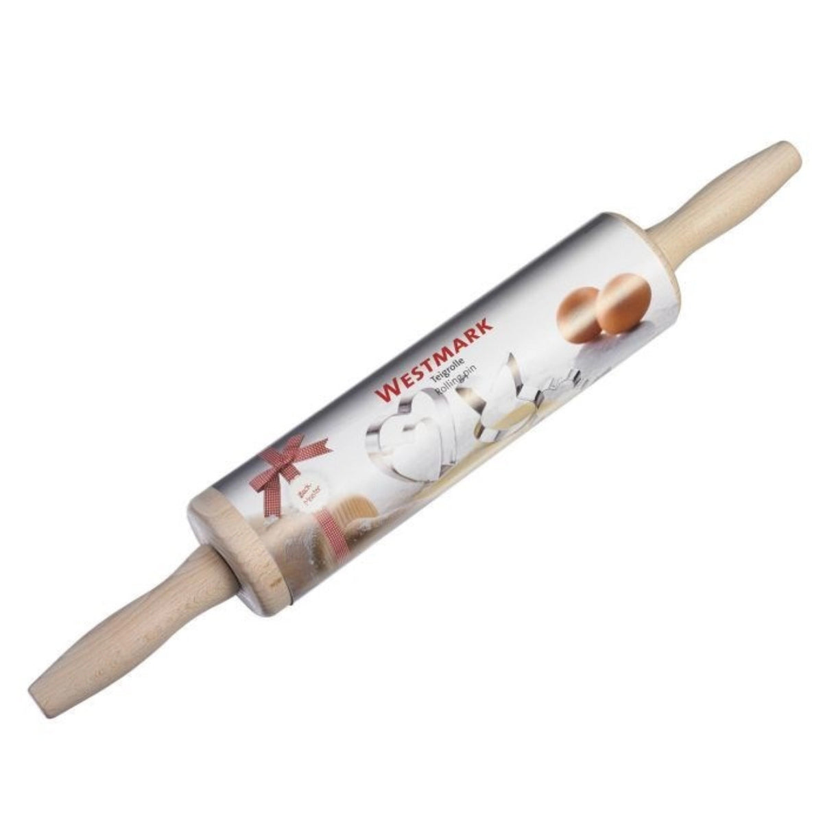 Teigrolle-, Wallholz Buchenholz 46cm in Braun präsentiert im Onlineshop von KAQTU Design AG. Backutensilien ist von Westmark