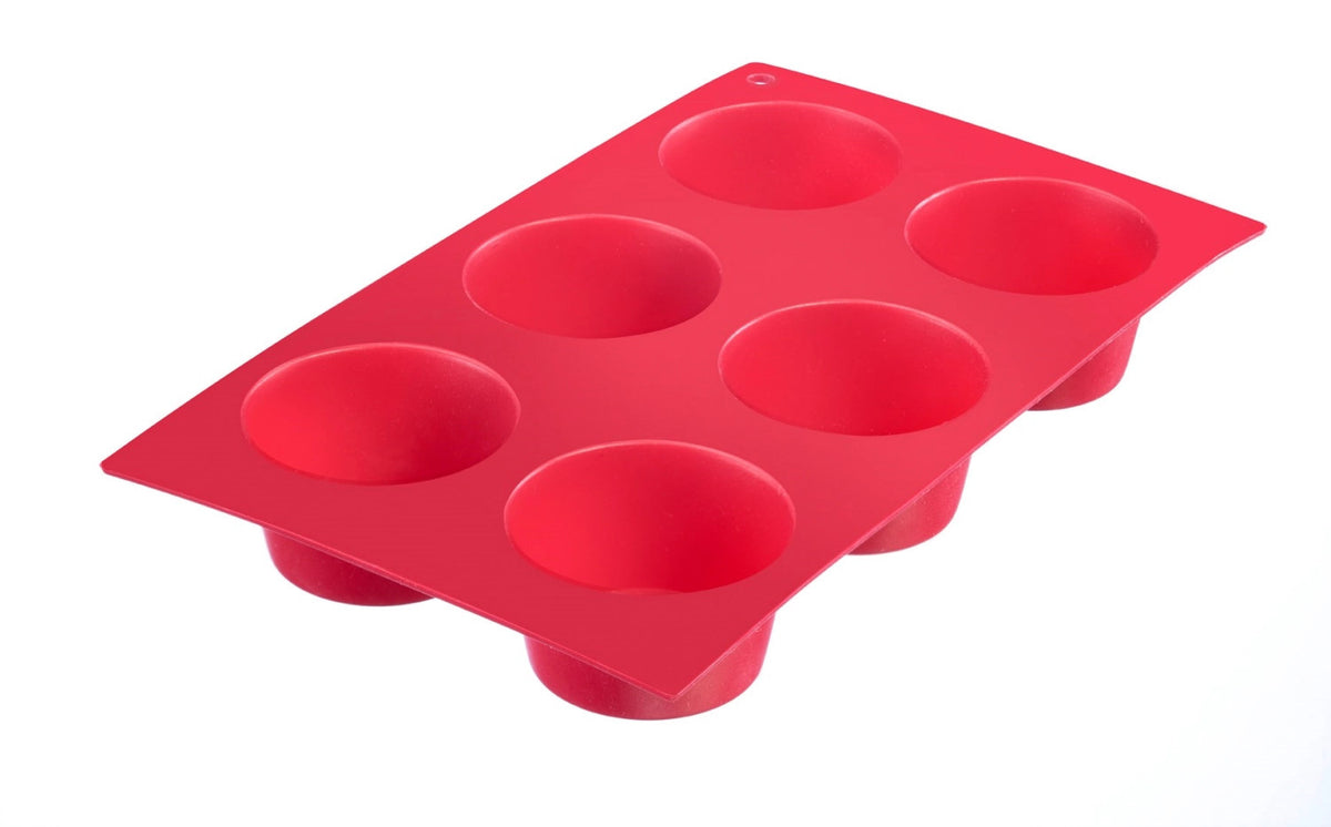 6er Muffinbackform Silikon, rot in Rot präsentiert im Onlineshop von KAQTU Design AG. Backform ist von Westmark