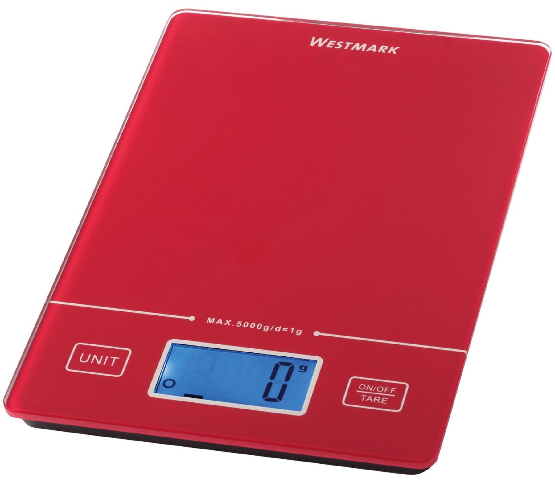 Küchenwaage Functiona in Rot präsentiert im Onlineshop von KAQTU Design AG. Küchengerät ist von Westmark