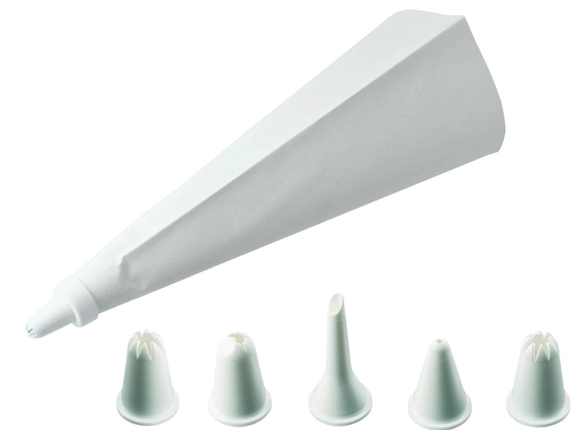 Spritzbeutel Leinen, kochfest, 31x17x3cm in Weiss präsentiert im Onlineshop von KAQTU Design AG. Backutensilien ist von Westmark