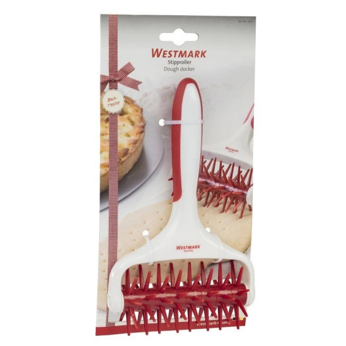 Stipproller m. 7 Rädchen, 20x12.5x5.5cm in Rot präsentiert im Onlineshop von KAQTU Design AG. Backutensilien ist von Westmark