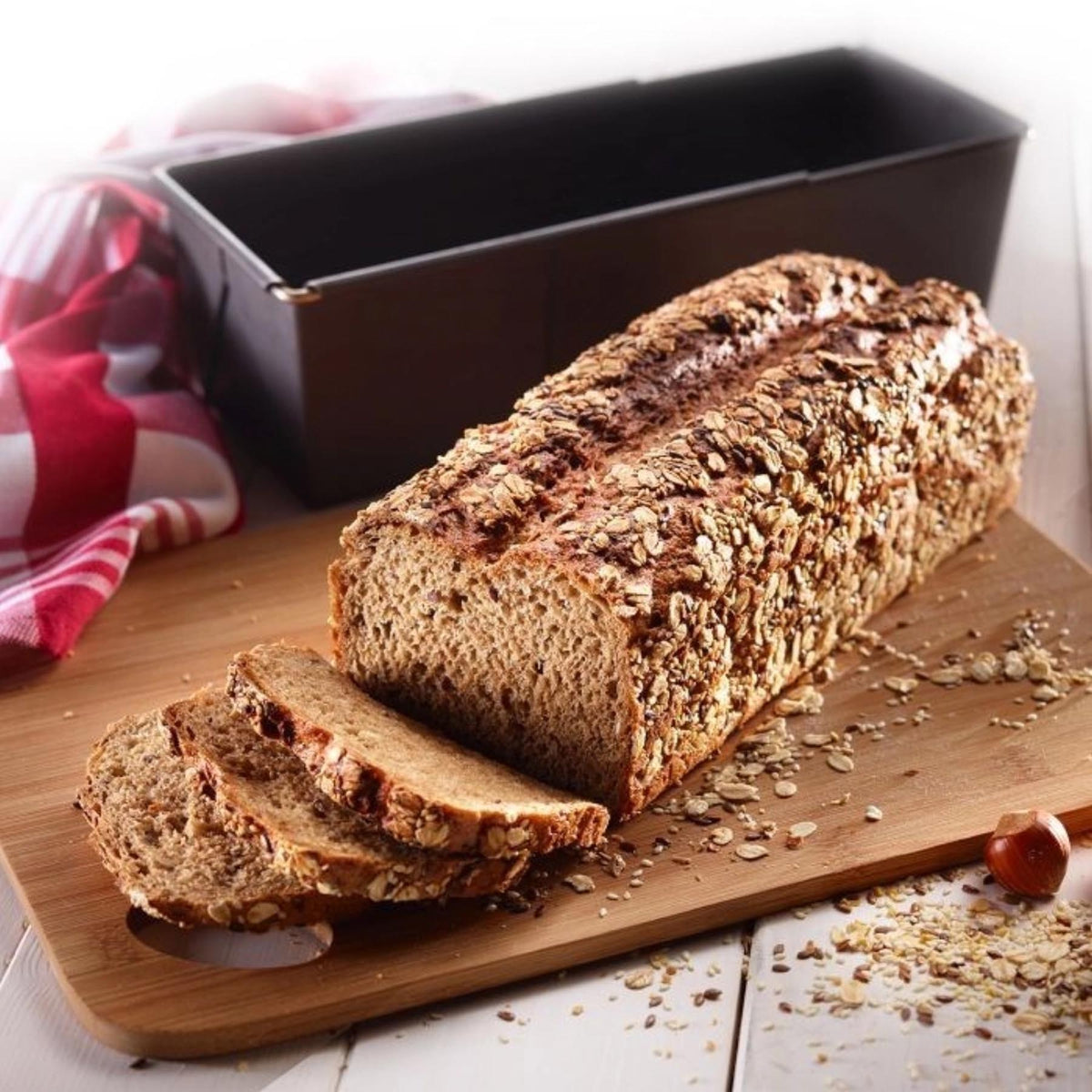 Backmeister Brotbackform ausziehbar, 25-35cm, Antihaft in Silber präsentiert im Onlineshop von KAQTU Design AG. Backform / Backblech ist von Westmark
