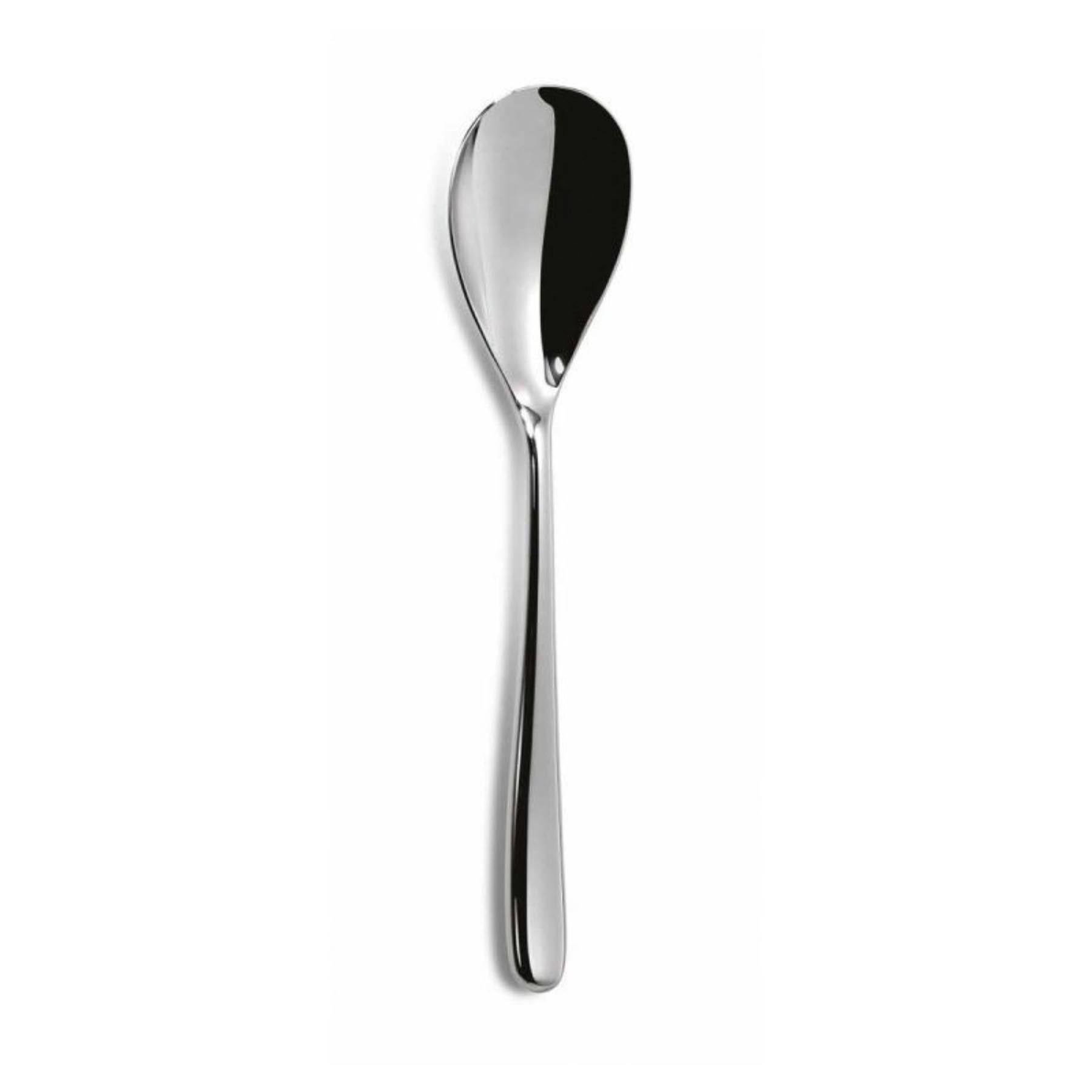 Q9 Dalia Kaffeelöffel in Silber präsentiert im Onlineshop von KAQTU Design AG. Löffel ist von Comas