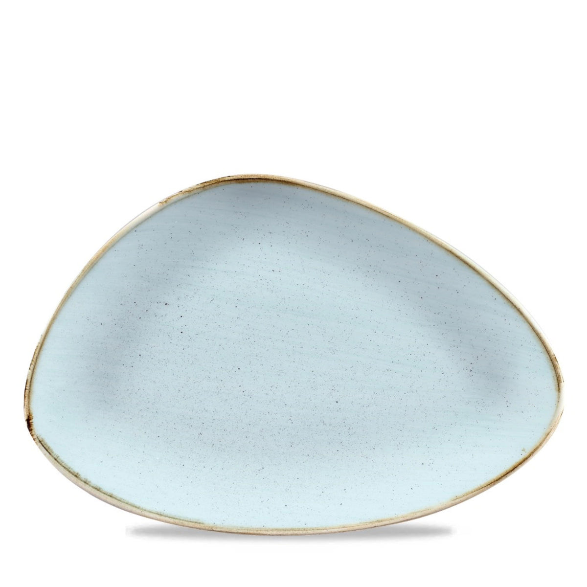 Stonecast Duck Egg Blue Triangel Platte 30.4x20.5cm in Blau präsentiert im Onlineshop von KAQTU Design AG. Platte ist von Churchill