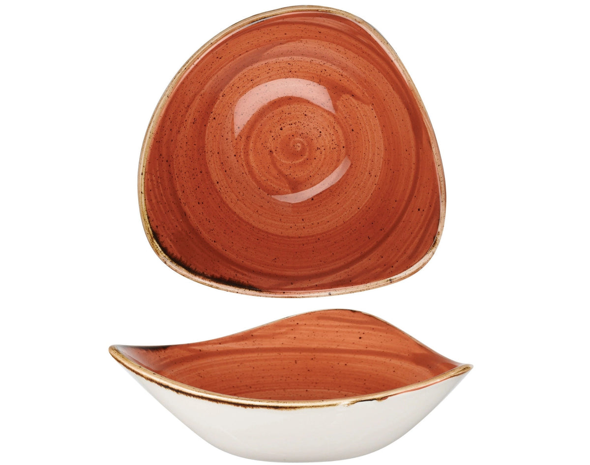 Stonecast Spiced Orange Triangel Schüssel 15.3cm in Orange präsentiert im Onlineshop von KAQTU Design AG. Teller ist von Churchill