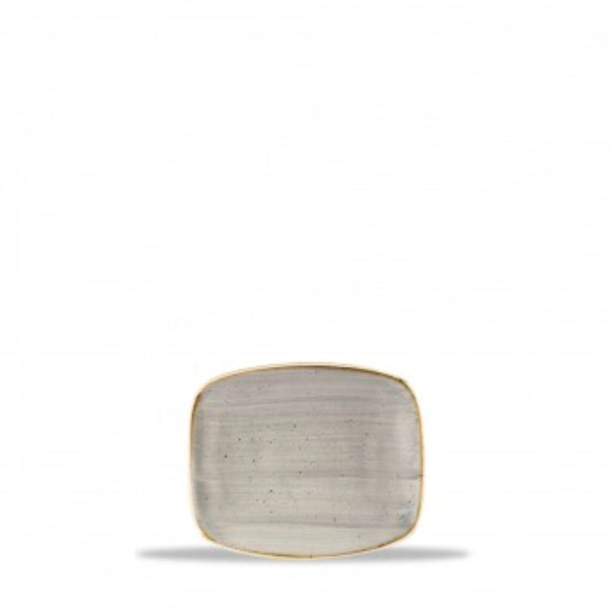 Stonecast Peppercorn Grey Platte rechteck. No 5 15.4x12.6cm in Silber präsentiert im Onlineshop von KAQTU Design AG. Platte ist von Churchill