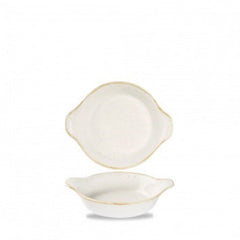 Stonecast Barley White Schale rund mit Griffen 15x18cm