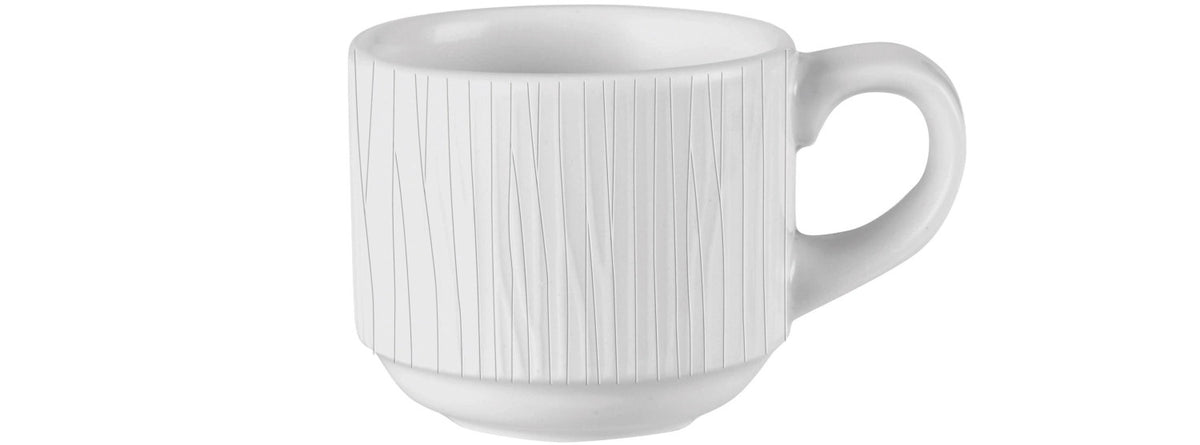 Bamboo White Tasse hoch 9cl, stapelbar in Weiss präsentiert im Onlineshop von KAQTU Design AG. Tasse ist von Churchill