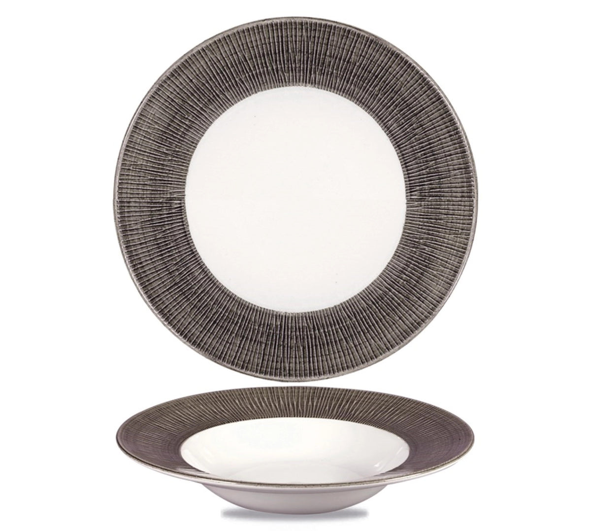 Bamboo Dusk Teller tief Fahne breit 24cm in Braun präsentiert im Onlineshop von KAQTU Design AG. Teller ist von Churchill