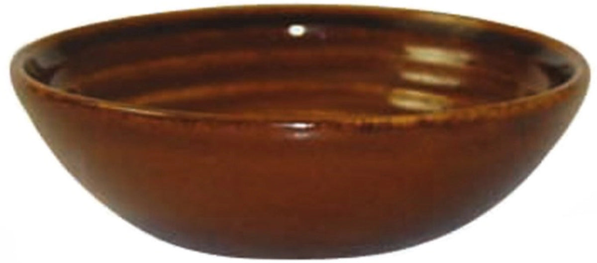 Bit on the Side Cinnamon Brown Schale geriffelt 14cl in Braun präsentiert im Onlineshop von KAQTU Design AG. Schale ist von Churchill