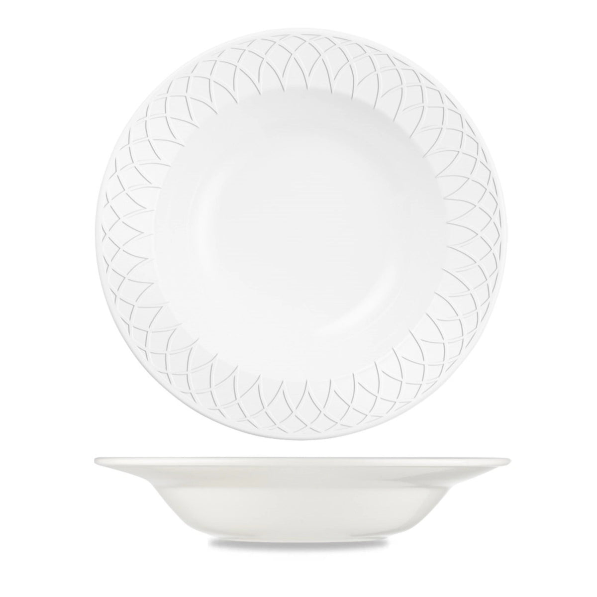Alchemy Jardin Suppen Schüssel mit Rand 23cm, 49.5cl in Weiss präsentiert im Onlineshop von KAQTU Design AG. Schüssel ist von Churchill