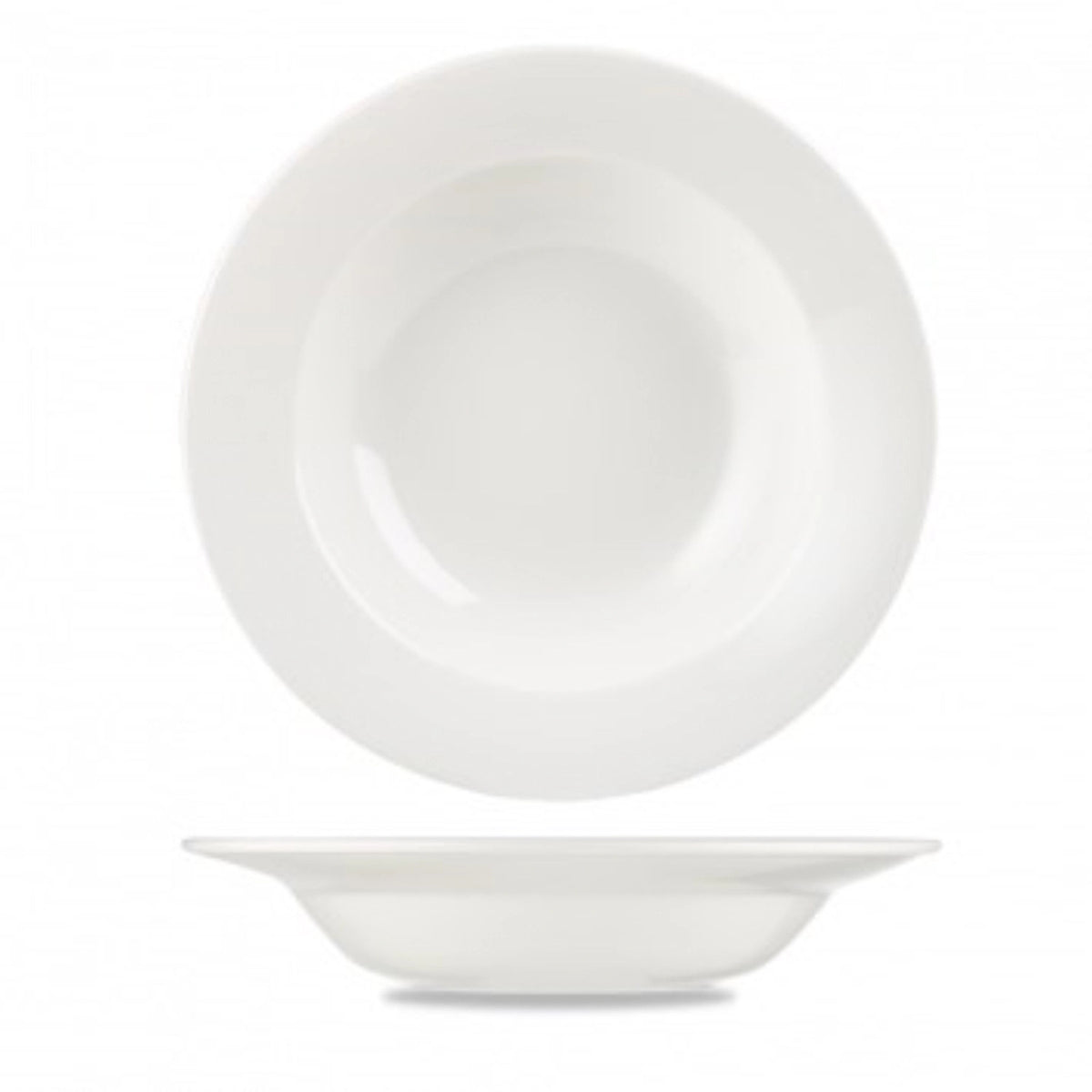 Alchemy Suppen Schüssel mit Rand 24.5cm, 49.5cl in Weiss präsentiert im Onlineshop von KAQTU Design AG. Schüssel ist von Churchill