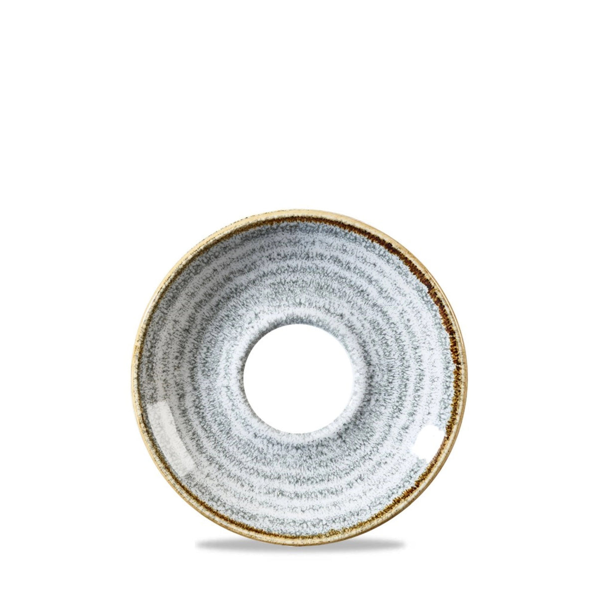 S.P. Homespun Stone Grey Untertasse 15.6cm in Silber präsentiert im Onlineshop von KAQTU Design AG. Tasse ist von Churchill