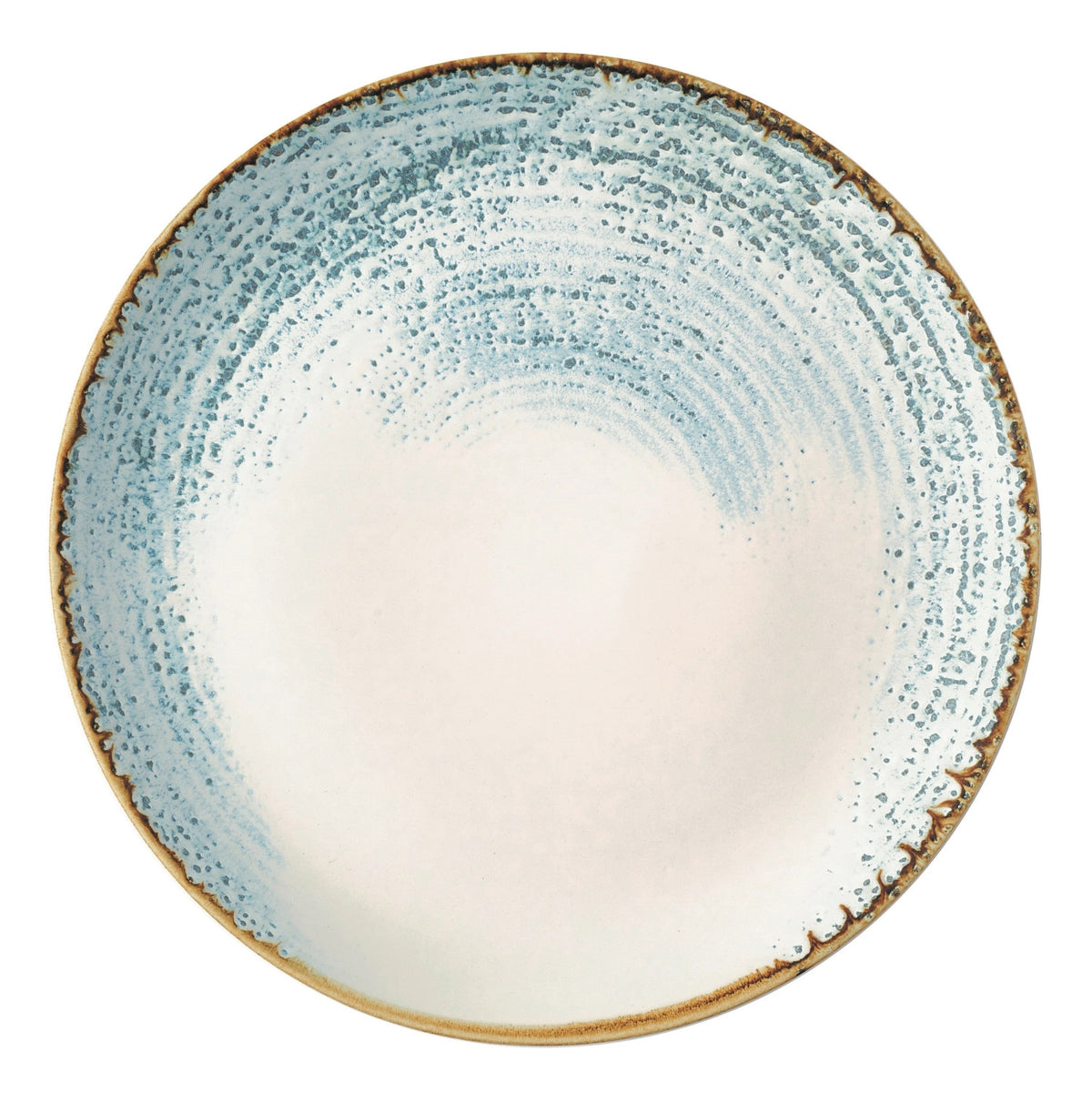 S.P. Homespun Accents Aquamarine Coupe Teller flach 28.8cm in Blau präsentiert im Onlineshop von KAQTU Design AG. Teller ist von Churchill