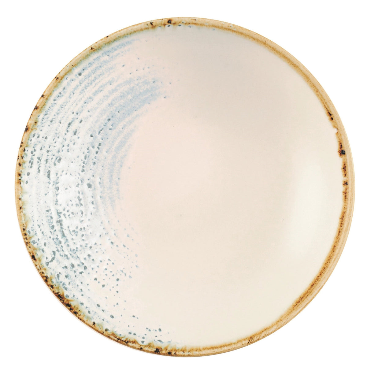 S.P. Homespun Accents Aquamarine Coupe Teller tief 18.2cm in Blau präsentiert im Onlineshop von KAQTU Design AG. Teller ist von Churchill