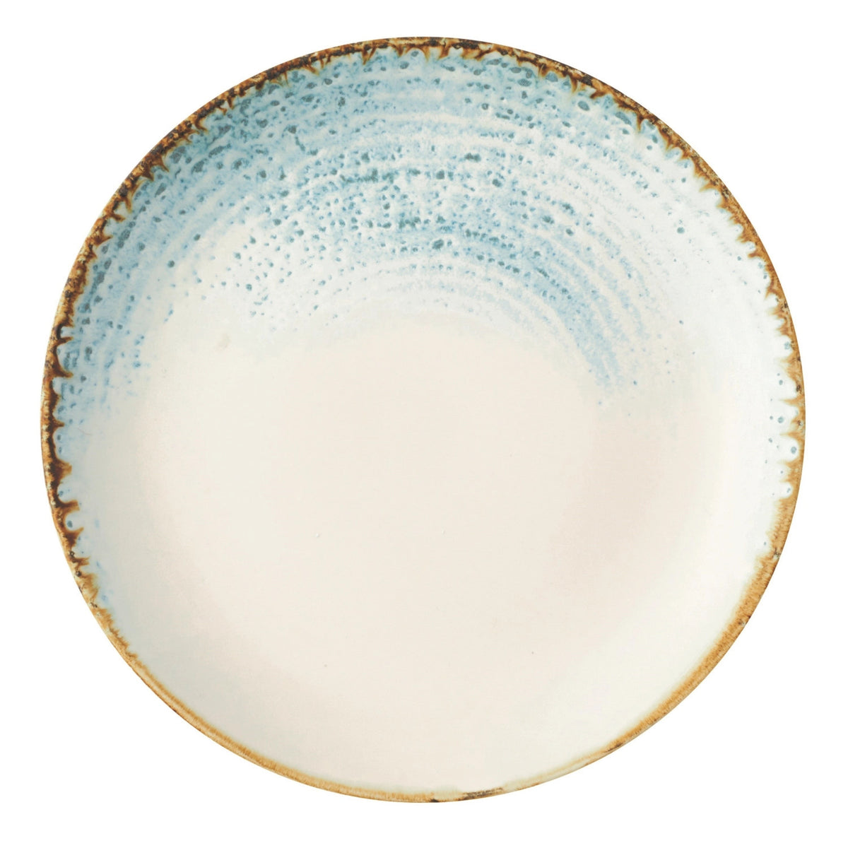 S.P. Homespun Accents Aquamarine Coupe Teller flach 16.5cm in Blau präsentiert im Onlineshop von KAQTU Design AG. Teller ist von Churchill