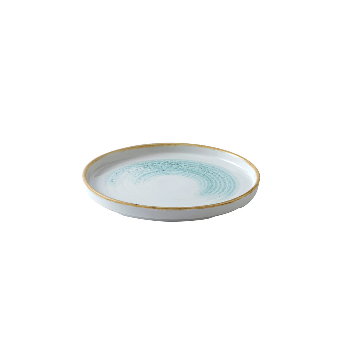 S.P. Homespun Accents Aquamarine Walled Teller 21cm in Blau präsentiert im Onlineshop von KAQTU Design AG. Teller ist von Churchill