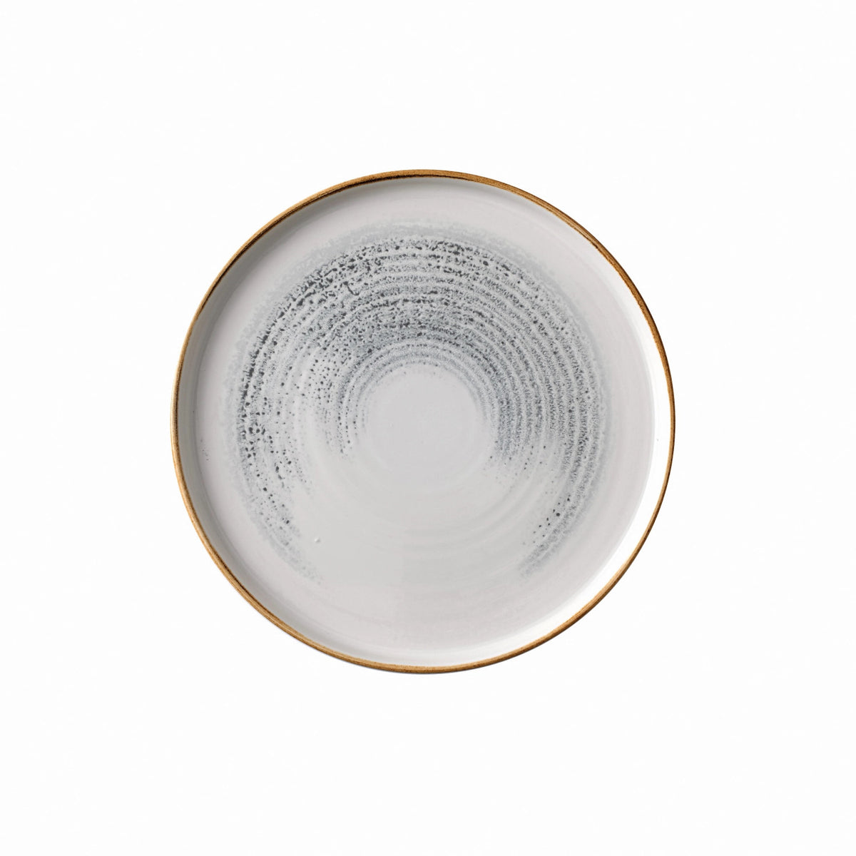 S.P. Homespun Accents Jasper Grey Walled Teller 26cm in Silber präsentiert im Onlineshop von KAQTU Design AG. Teller ist von Churchill