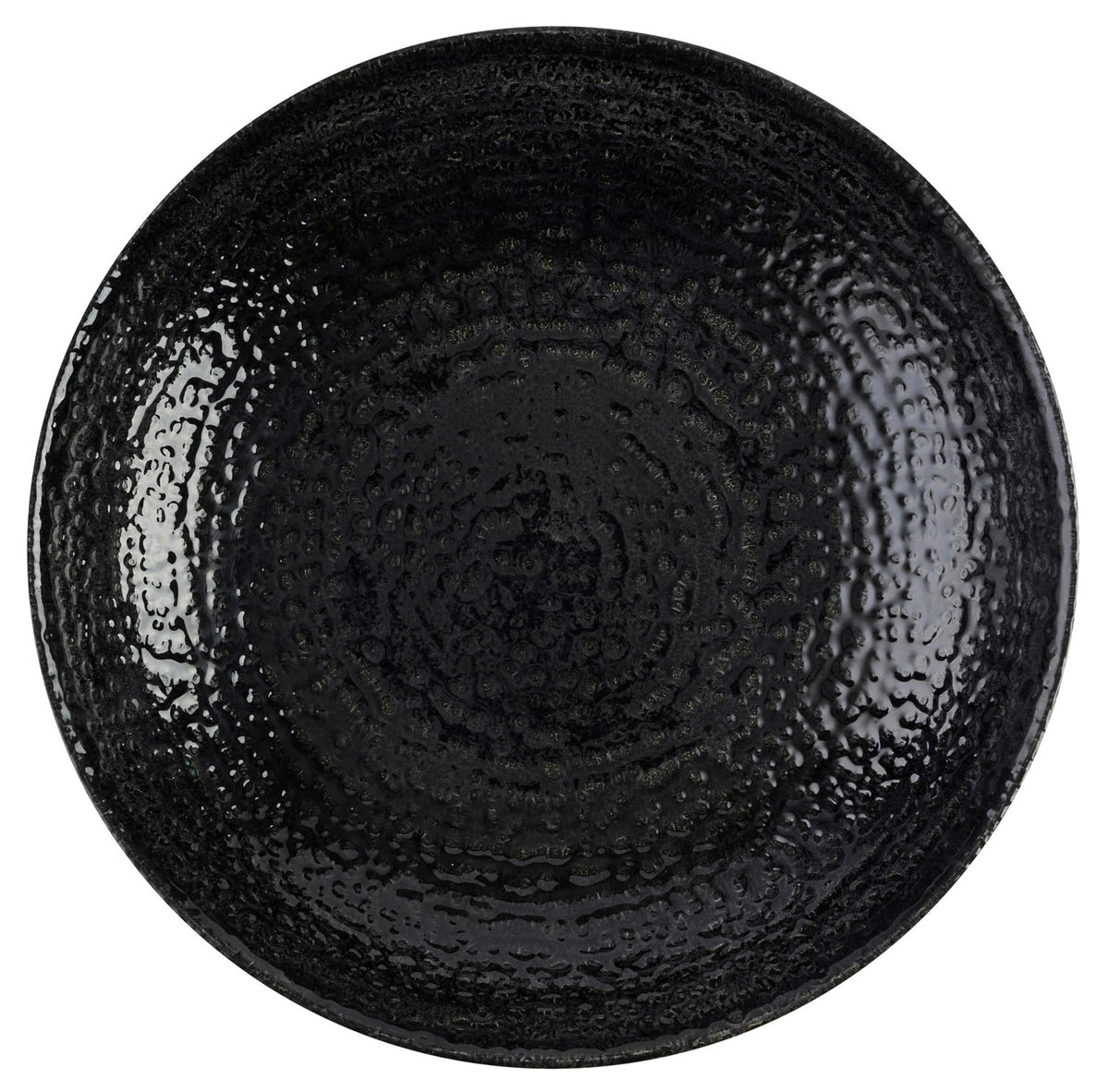 S.P. Homespun Chroma Black Coupe Teller tief 18.2cm in Schwarz präsentiert im Onlineshop von KAQTU Design AG. Teller ist von Churchill