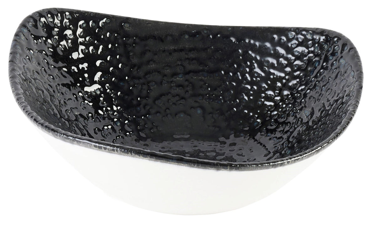 S.P. Homespun Chroma Black Triangel Schüssel 18.5cm in Schwarz präsentiert im Onlineshop von KAQTU Design AG. Schüssel ist von Churchill