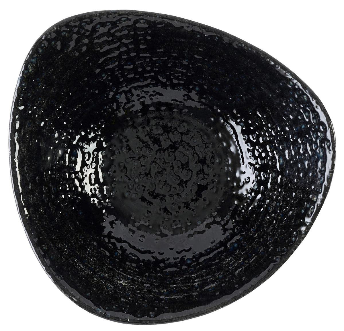 S.P. Homespun Chroma Black Triangel Schüssel 18.5cm in Schwarz präsentiert im Onlineshop von KAQTU Design AG. Schüssel ist von Churchill
