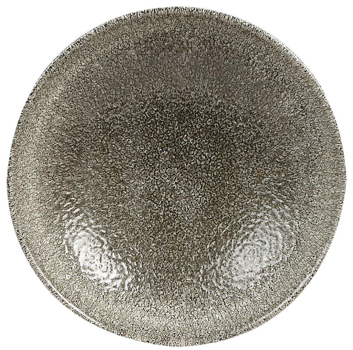 S.P. Raku Quartz Black Coupe Teller tief 18.2cm in Schwarz präsentiert im Onlineshop von KAQTU Design AG. Teller ist von Churchill