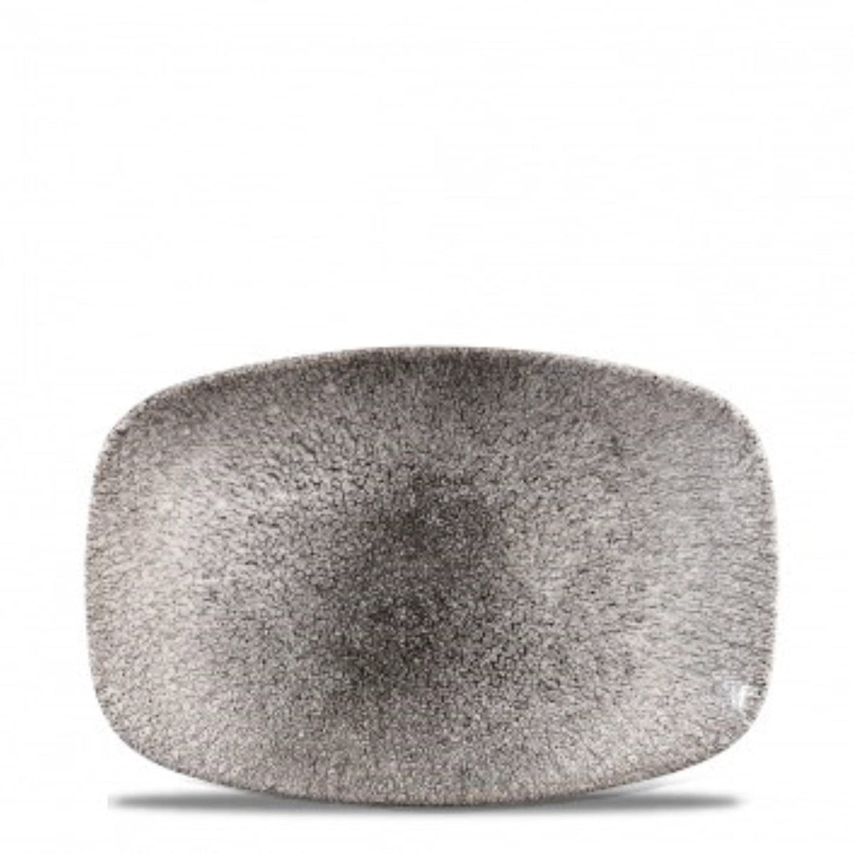 S.P. Raku Quartz Black Platte rechteckig 23.7x15.7cm in Schwarz präsentiert im Onlineshop von KAQTU Design AG. Platte ist von Churchill