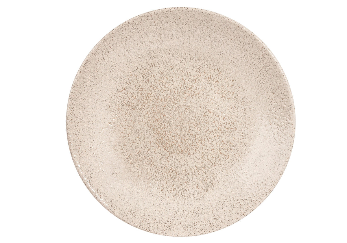 S.P. Raku Agate Grey Coupe Teller tief 25.5cm in Beige präsentiert im Onlineshop von KAQTU Design AG. Teller ist von Churchill