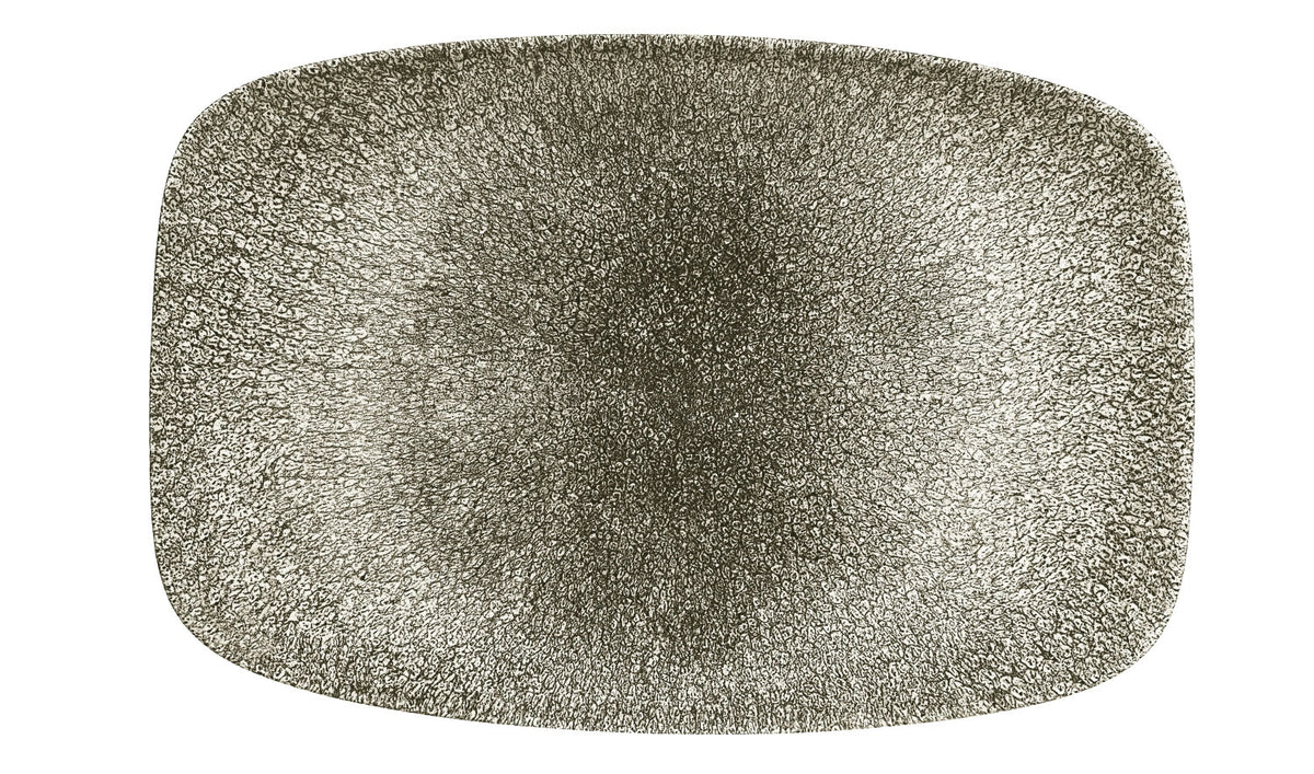 S.P. Raku Quartz Black Platte rechteckig 30x19.9cm in Schwarz präsentiert im Onlineshop von KAQTU Design AG. Platte ist von Churchill