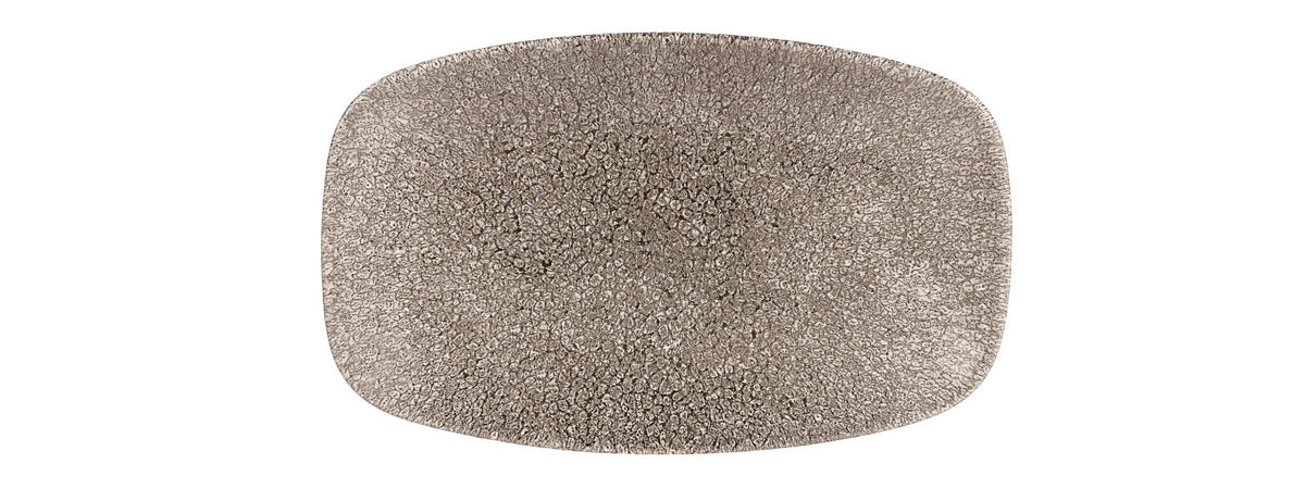 S.P. Raku Quartz Black Platte rechteckig 20x12.1cm in Schwarz präsentiert im Onlineshop von KAQTU Design AG. Platte ist von Churchill