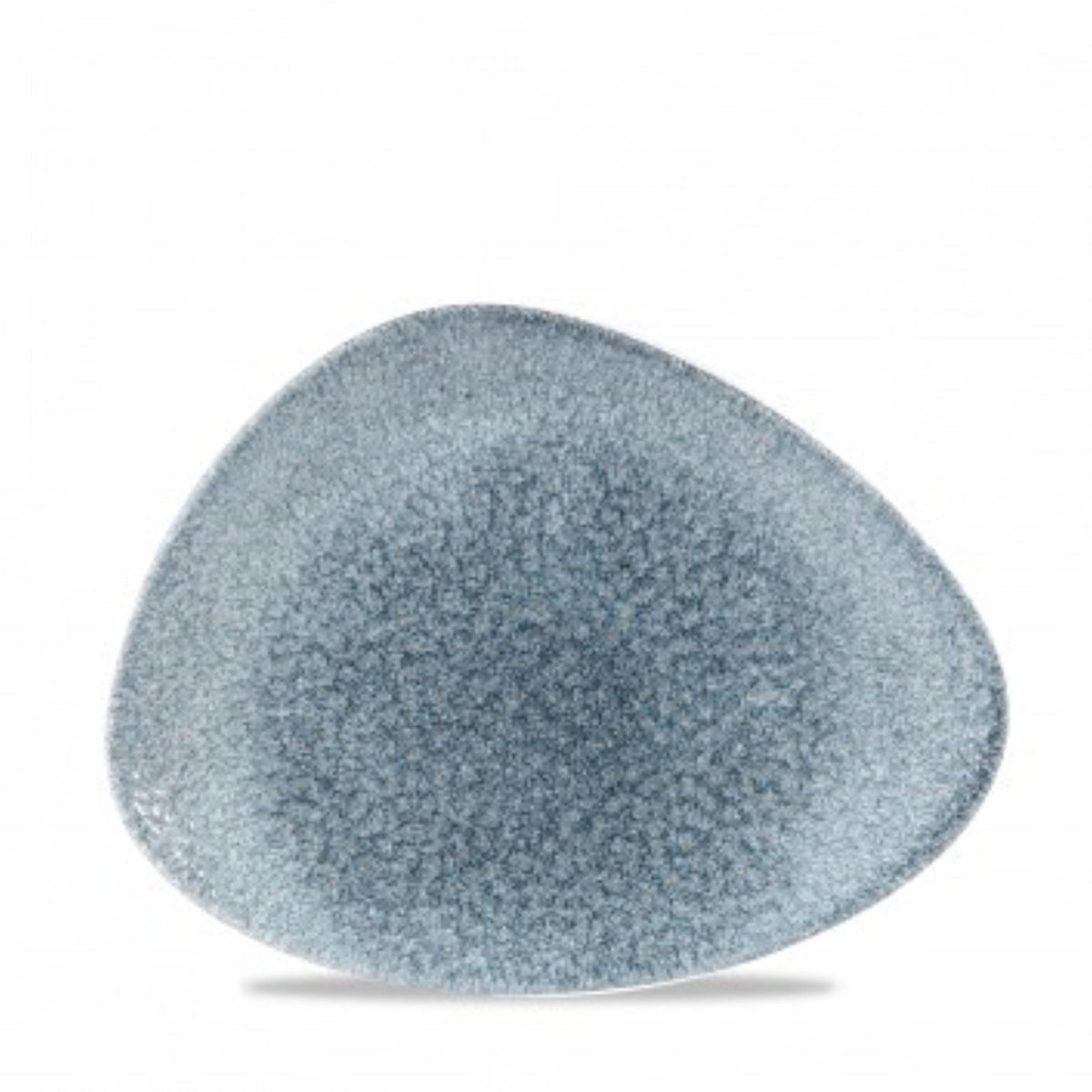 S.P. Raku Topaz Blue Triangel Platte 26x20cm, in Blau präsentiert im Onlineshop von KAQTU Design AG. Platte ist von Churchill