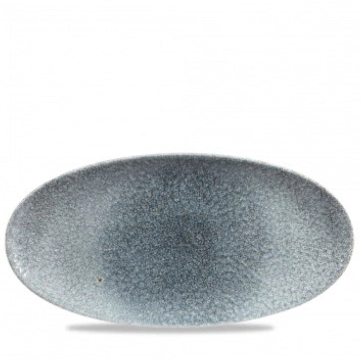 S.P. Raku Topaz Blue Platte oval 34.7x17.3cm, in Blau präsentiert im Onlineshop von KAQTU Design AG. Platte ist von Churchill