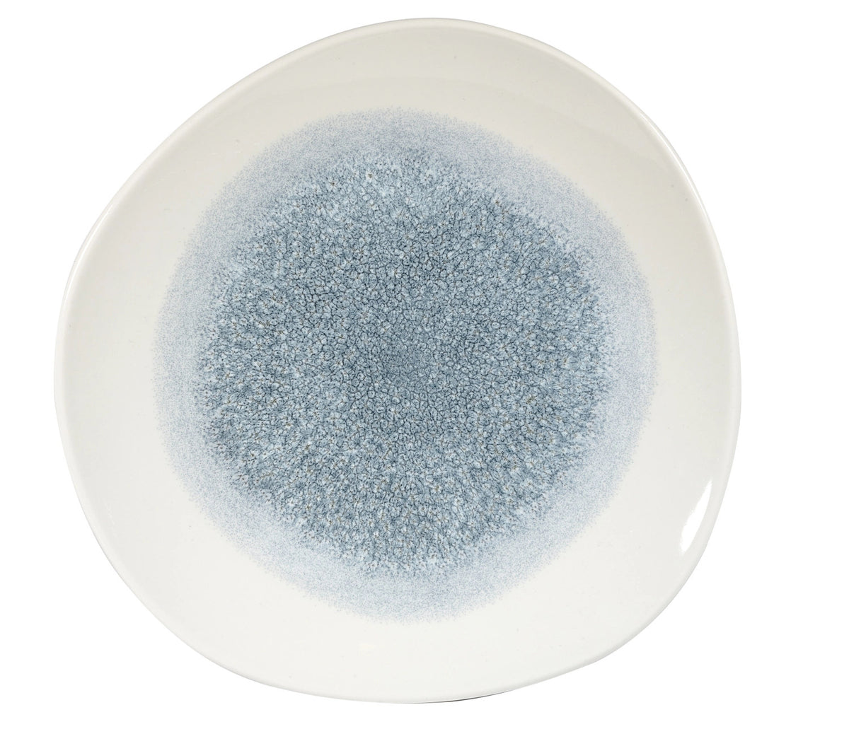S.P. Raku Topaz Blue Organic Teller flach 28.6cm in Blau präsentiert im Onlineshop von KAQTU Design AG. Teller ist von Churchill