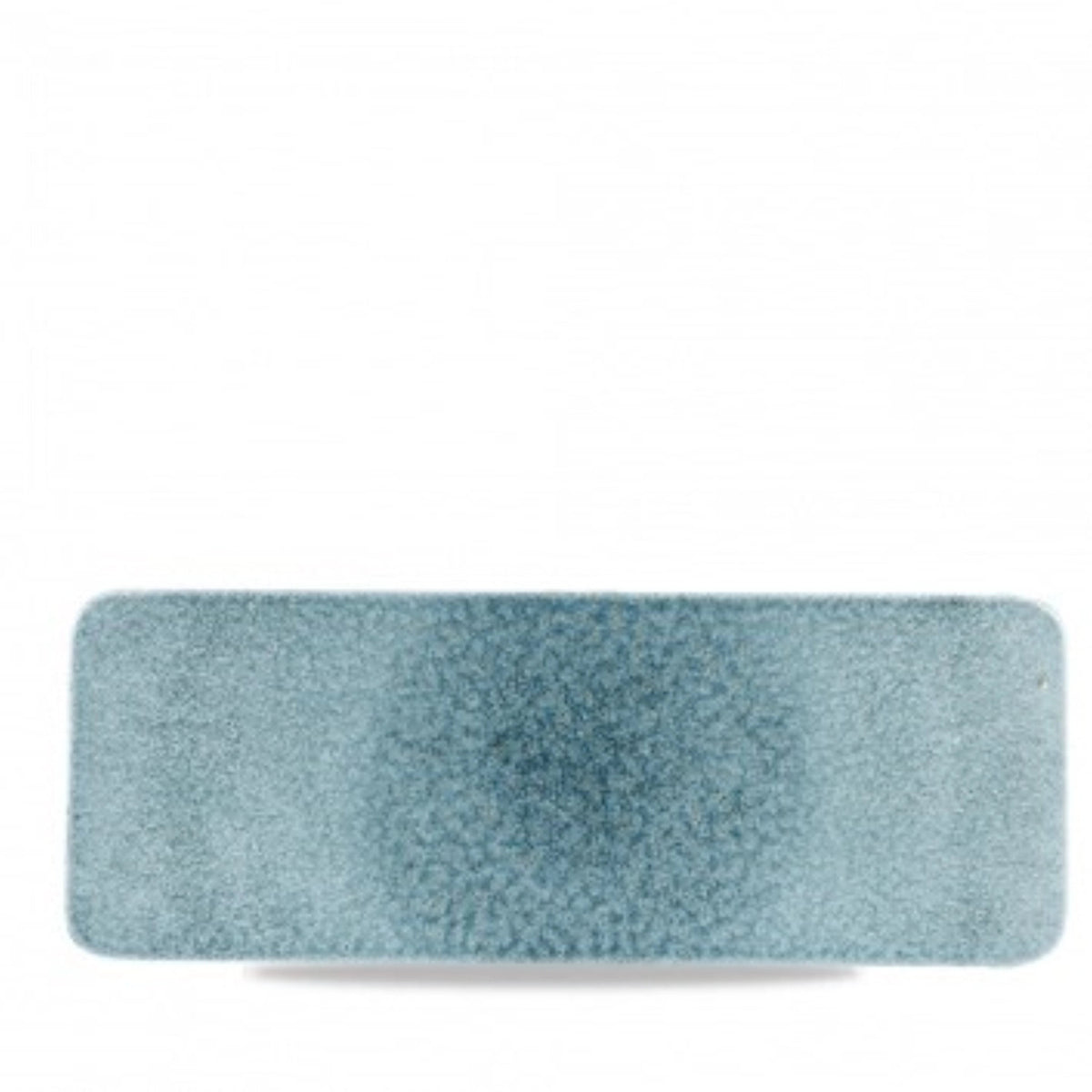 S.P. Raku Topaz Blue Platte flach rechteckig 37.6x14cm, in Blau präsentiert im Onlineshop von KAQTU Design AG. Platte ist von Churchill