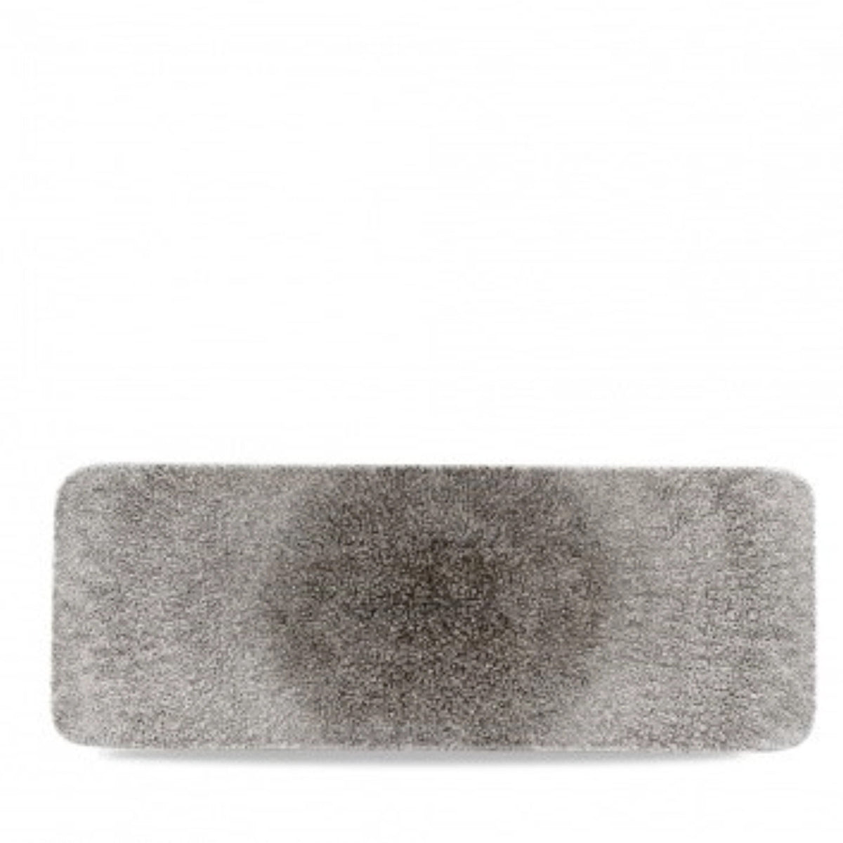 S.P. Raku Quartz Black Platte flach rechteckig 37.6x14cm in Schwarz präsentiert im Onlineshop von KAQTU Design AG. Platte ist von Churchill