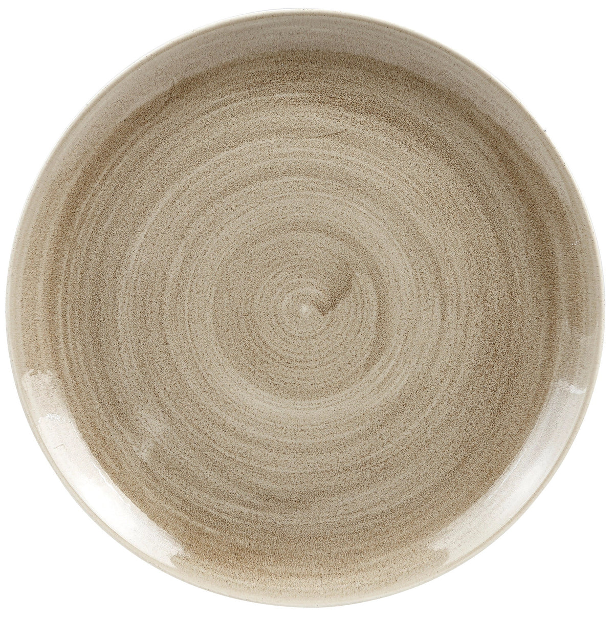 Stonecast Patina Antique taupe Coupe Teller flach 28.8cm in Beige präsentiert im Onlineshop von KAQTU Design AG. Teller ist von Churchill