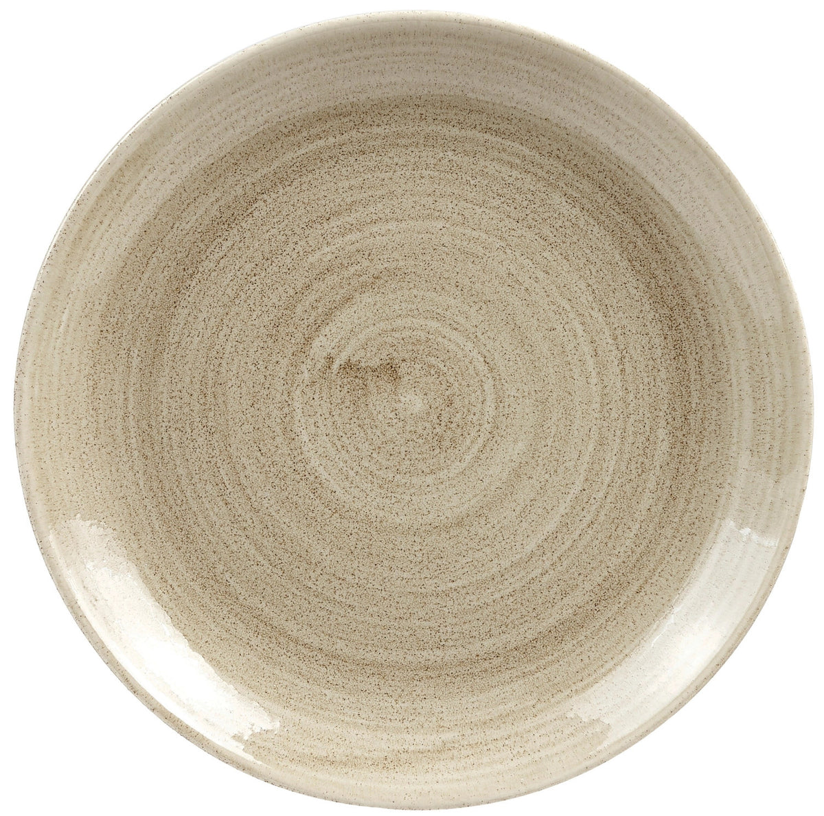 Stonecast Patina Antique taupe Coupe Teller flach 21.7cm in Beige präsentiert im Onlineshop von KAQTU Design AG. Teller ist von Churchill