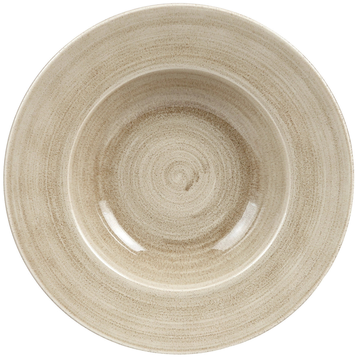 Stonecast Patina Antique taupe Teller tief Fahne 28cm in Beige präsentiert im Onlineshop von KAQTU Design AG. Teller ist von Churchill