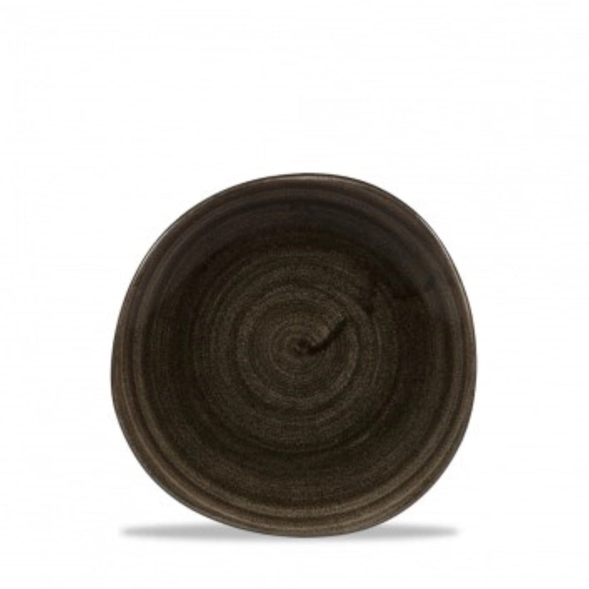 Stonecast Patina Iron Black Organic Teller flach 18.6cm in Schwarz präsentiert im Onlineshop von KAQTU Design AG. Teller ist von Churchill