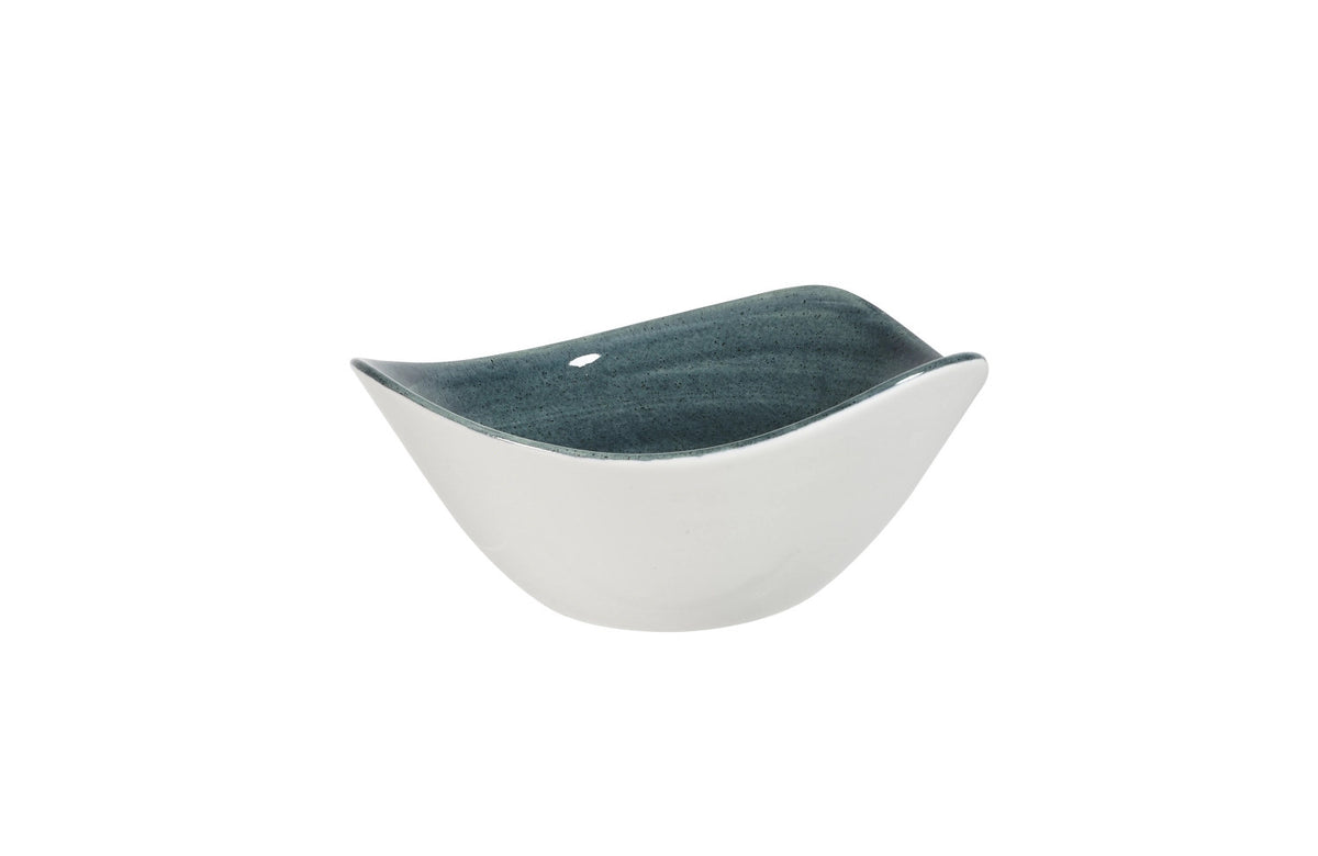 Stonecast Patina Rustic Teal Triangel Schüssel 15.3cm in Blau präsentiert im Onlineshop von KAQTU Design AG. Teller ist von Churchill