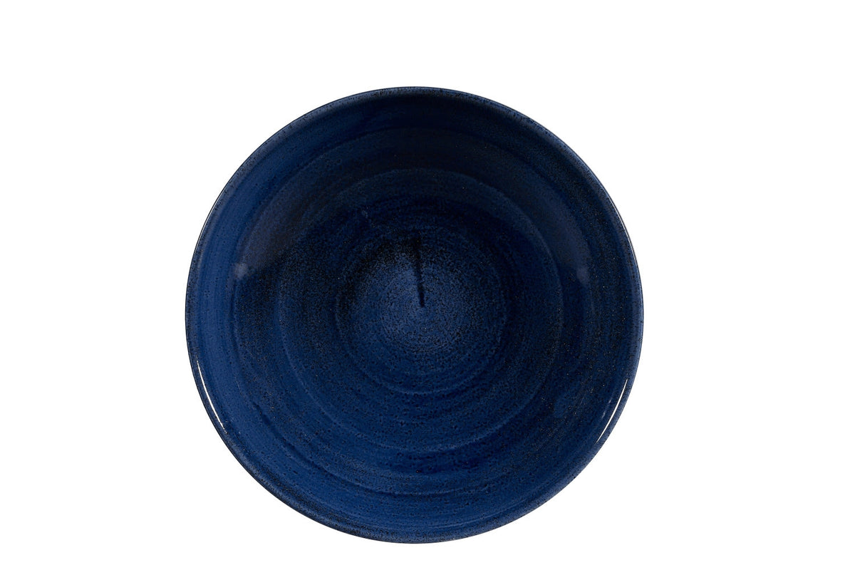 Stonecast Patina Cobalt Blue Coupe Teller tief 24.8cm in Blau präsentiert im Onlineshop von KAQTU Design AG. Teller ist von Churchill