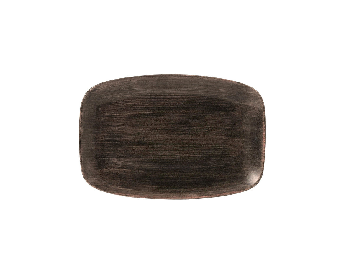 Stonecast Patina Iron Black Platte rechteckig 30x19.9cm in Schwarz präsentiert im Onlineshop von KAQTU Design AG. Platte ist von Churchill