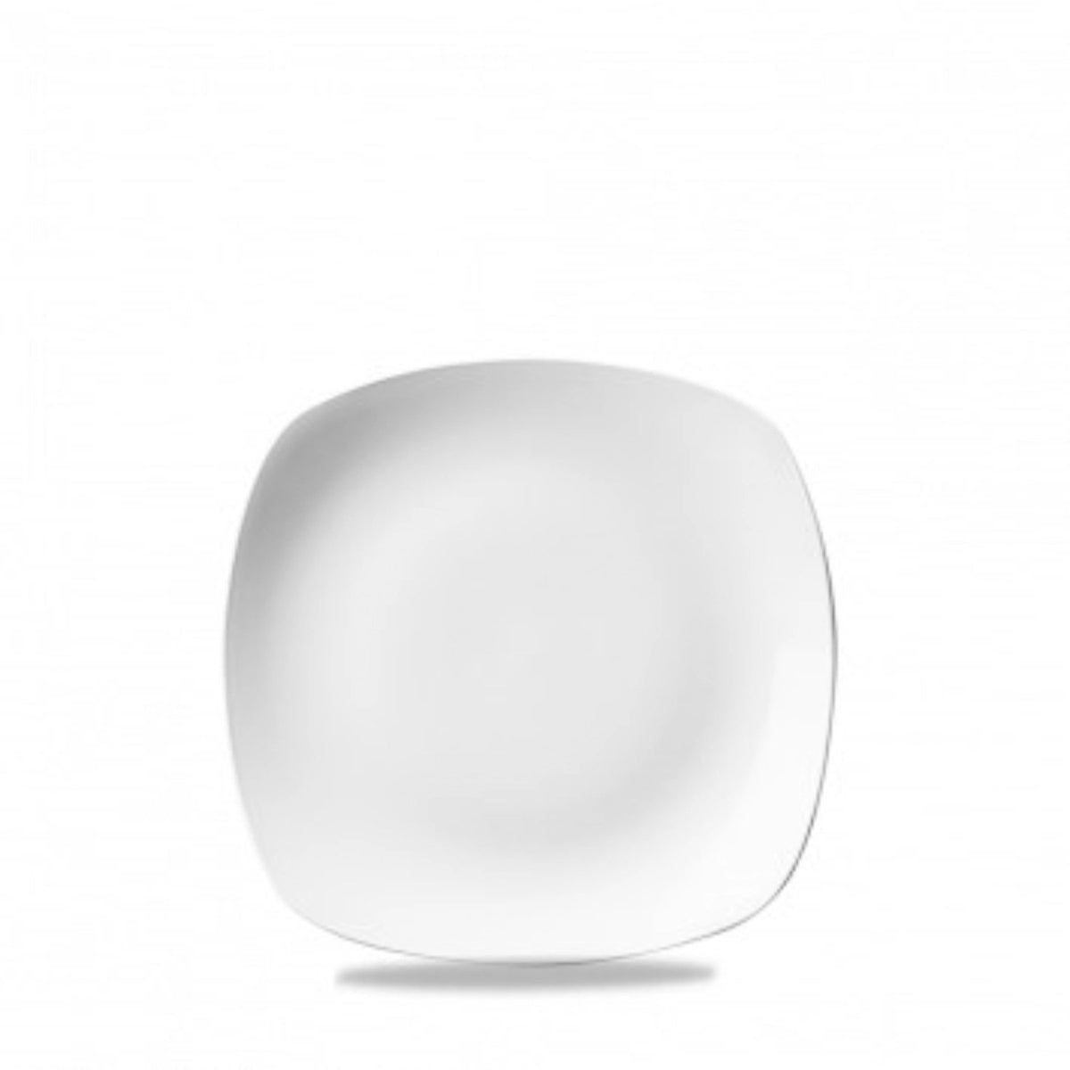 X Squared Teller flach quadratisch 17cm in Weiss präsentiert im Onlineshop von KAQTU Design AG. Teller ist von Churchill