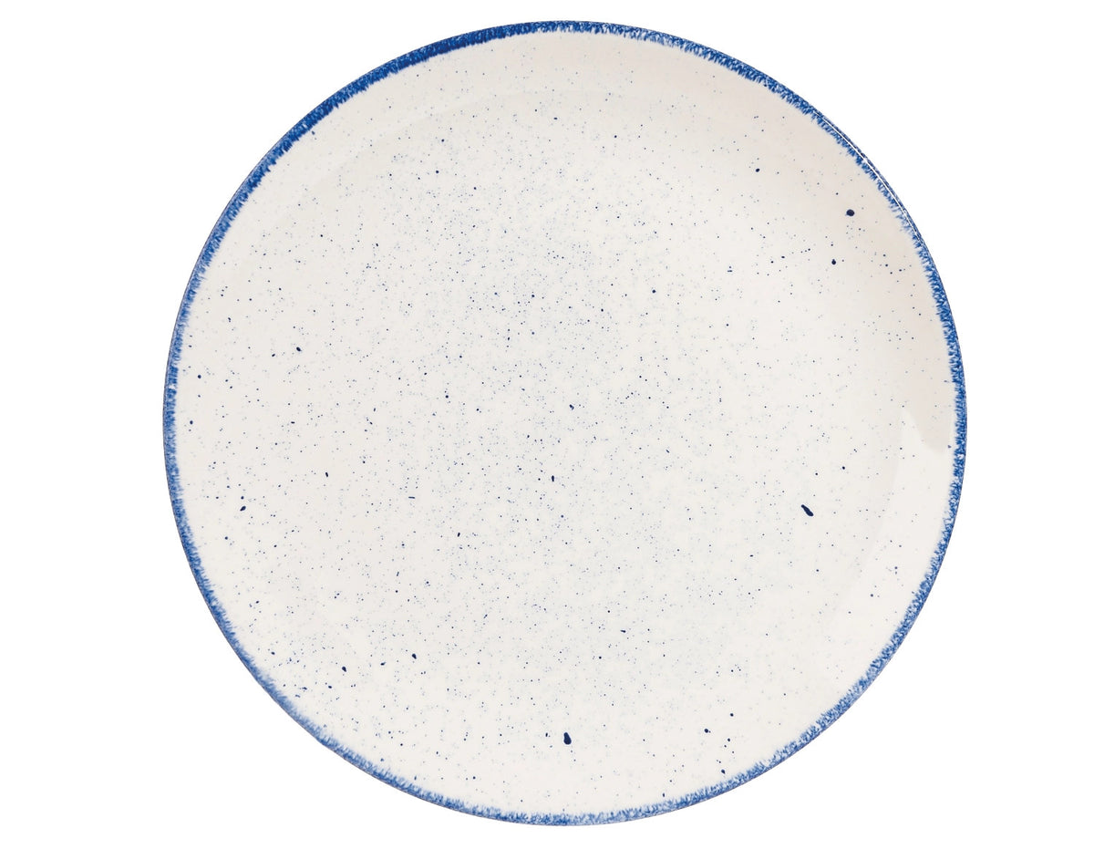 Stonecast Hints Indigo Blue Coupe Teller flach 26cm in Blau präsentiert im Onlineshop von KAQTU Design AG. Teller ist von Churchill